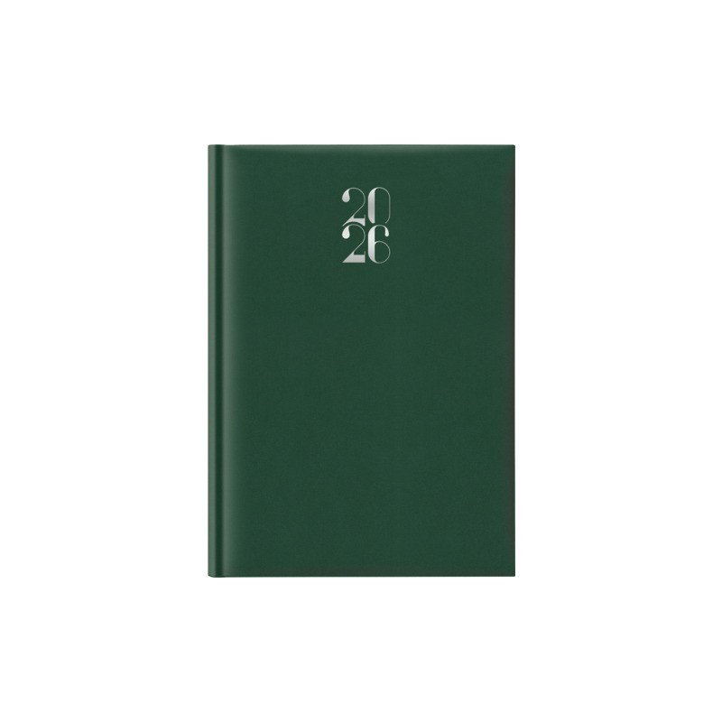 Agenda 2026 settimanale A4 21x29,7 cm gommato verde 26-055500404C