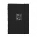 Agenda giornaliera Biembi 2027 nero spiralata con copertina in cuoio rigenerato 15x21cm - BNZ265C77-N