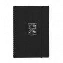 Agenda settimanale Biembi 2027 nero spiralata con copertina in cuoio rigenerato 9x14 cm - BNZ265C76-N