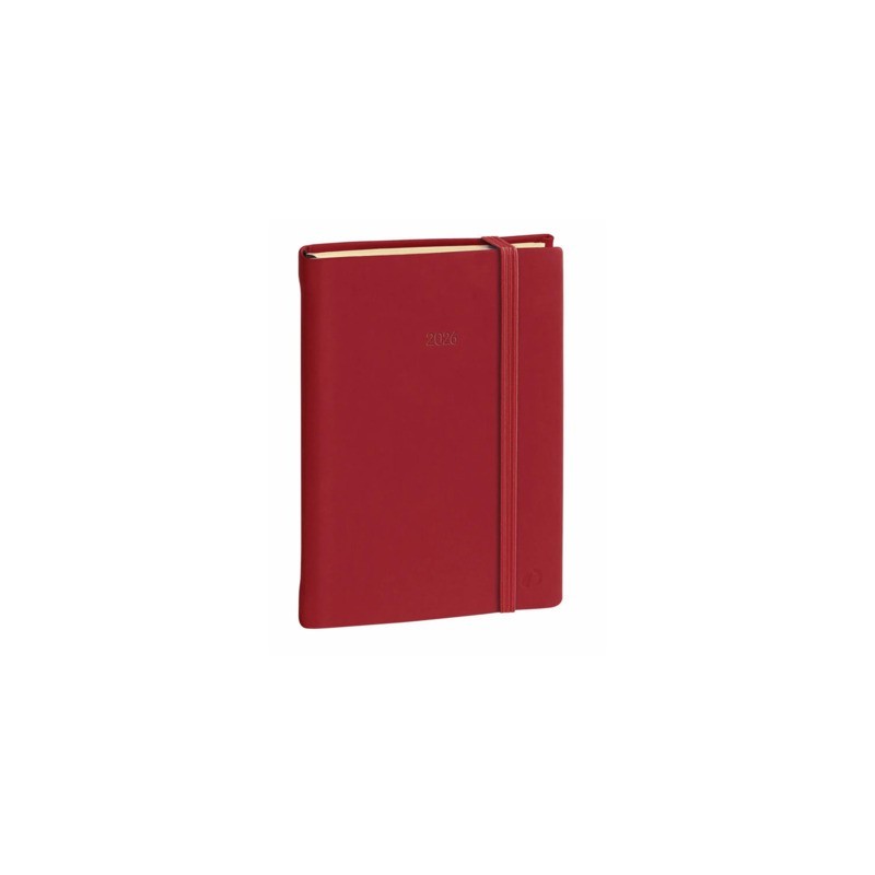 Agenda giornaliera 2027 Quo Vadis Daily 17 Prestige Silk 12x17 cm rosso 37601627MQ