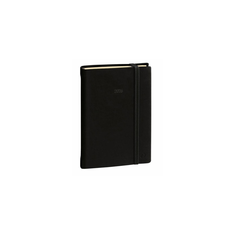Agenda giornaliera 2027 Quo Vadis Daily 17 Prestige Silk 12x17 cm nero 37601427MQ