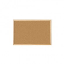 Pannello in sughero Q-Connect 120x90 cm con cornice in legno - KF03568