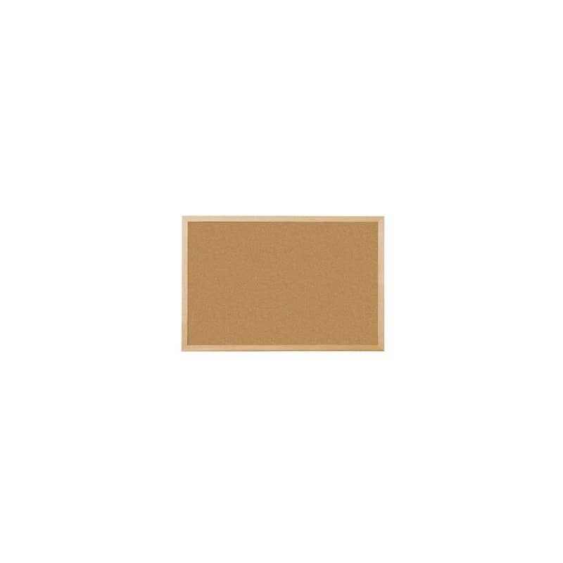 Pannello in sughero Q-Connect 120x90 cm con cornice in legno - KF03568