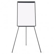 Lavagna a fogli mobili con treppiede Q-Connect 70x100 cm plastica nero - non magnetica - KF04173