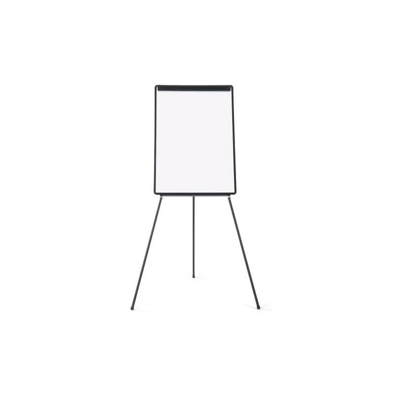 Lavagna a fogli mobili con treppiede Q-Connect 70x100 cm plastica nero - non magnetica - KF04173