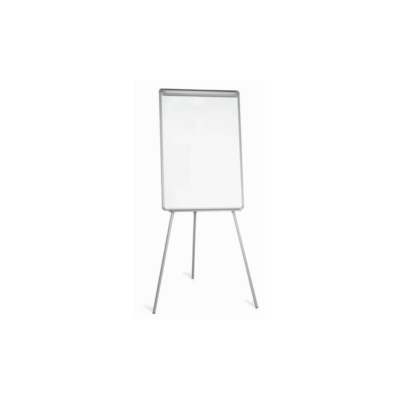 Lavagna magnetica a fogli mobili con treppiede Q-Connect 70x100 cm plastica grigio - KF04166