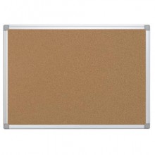 Pannello in sughero Q-Connect con cornice in alluminio 120x90 cm - KF03562