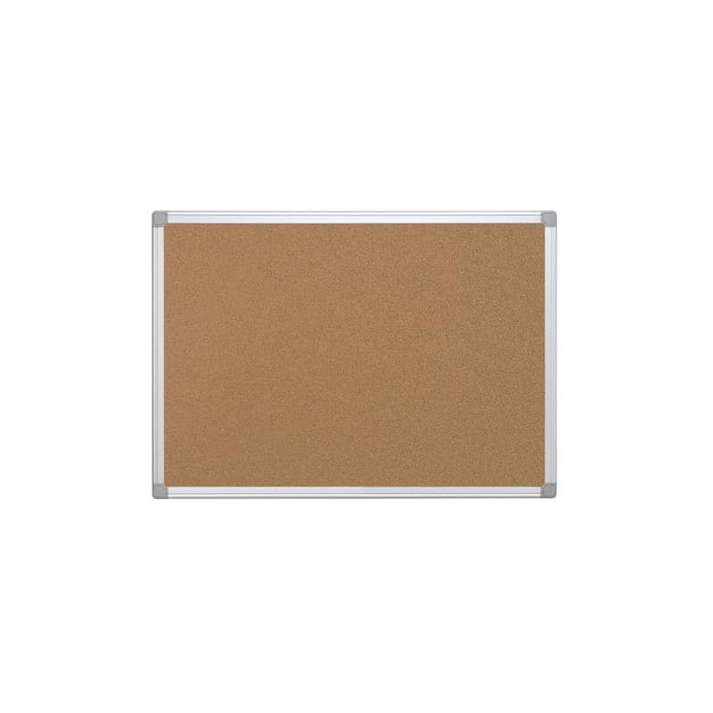Pannello in sughero Q-Connect con cornice in alluminio 120x90 cm - KF03562