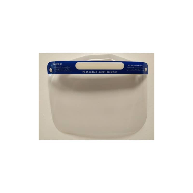 Visiera di protezione individuale in PET trasparente - lavabile e riutilizzabile 32x22 cm - 470422