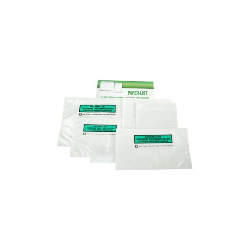 Buste adesive in carta ecologica Methodo DL trasparenti - 228x120 mm - conf. 250 pezzi - X101002