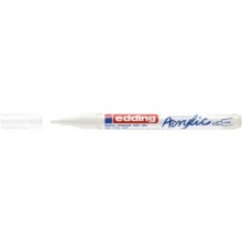Marcatore acrilico Edding 5300  - punta tonda 1-2 mm tratto fine - bianco-traffico - E-5300 922