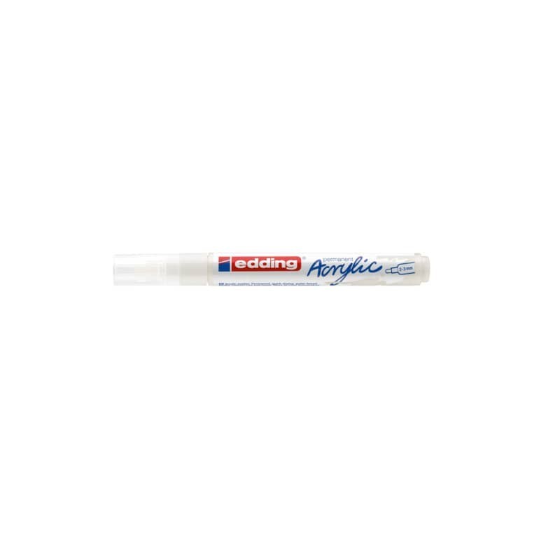 Marcatore acrilico Edding 5100 - punta tonda 2-3 mm tratto medio - bianco-traffico -E-5100 922