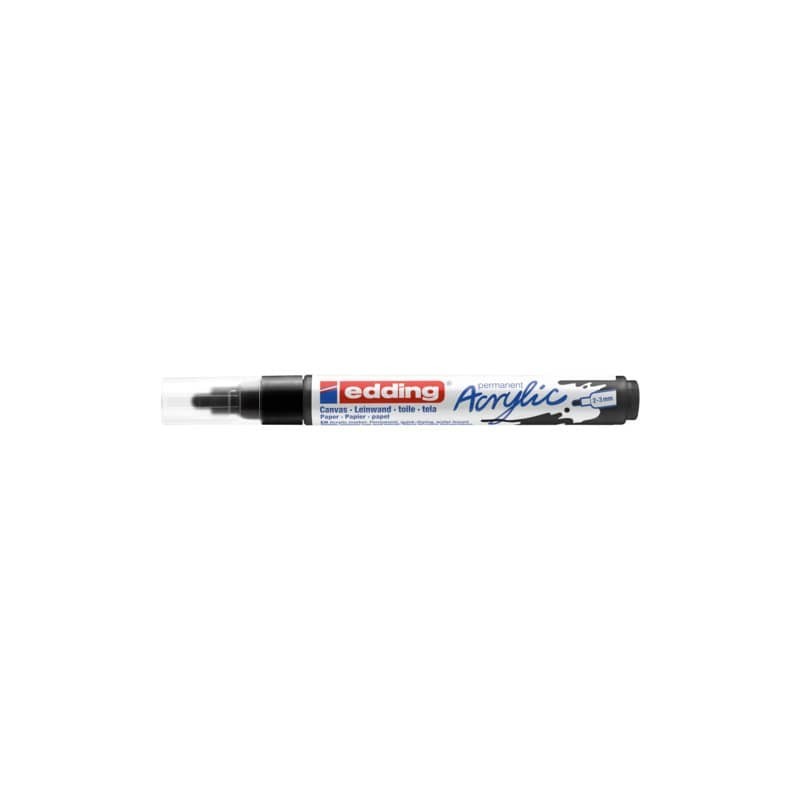 Marcatore acrilico Edding 5100 - punta tonda 2-3 mm tratto medio - nero-intenso- E-5100 901