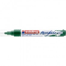 Marcatore acrilico Edding 5100 - punta tonda 2-3 mm tratto medio - verde-muschio - E-5100 904