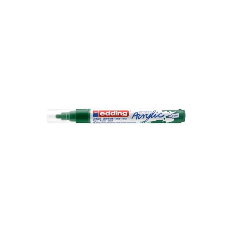 Marcatore acrilico Edding 5100 - punta tonda 2-3 mm tratto medio - verde-muschio - E-5100 904
