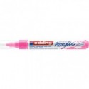 Marcatore acrilico Edding 5100 - punta tonda 2-3 mm tratto medio - rosa-fluo - E-5100 069