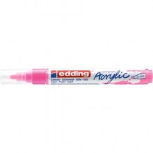 Marcatore acrilico Edding 5100 - punta tonda 2-3 mm tratto medio - rosa-fluo - E-5100 069