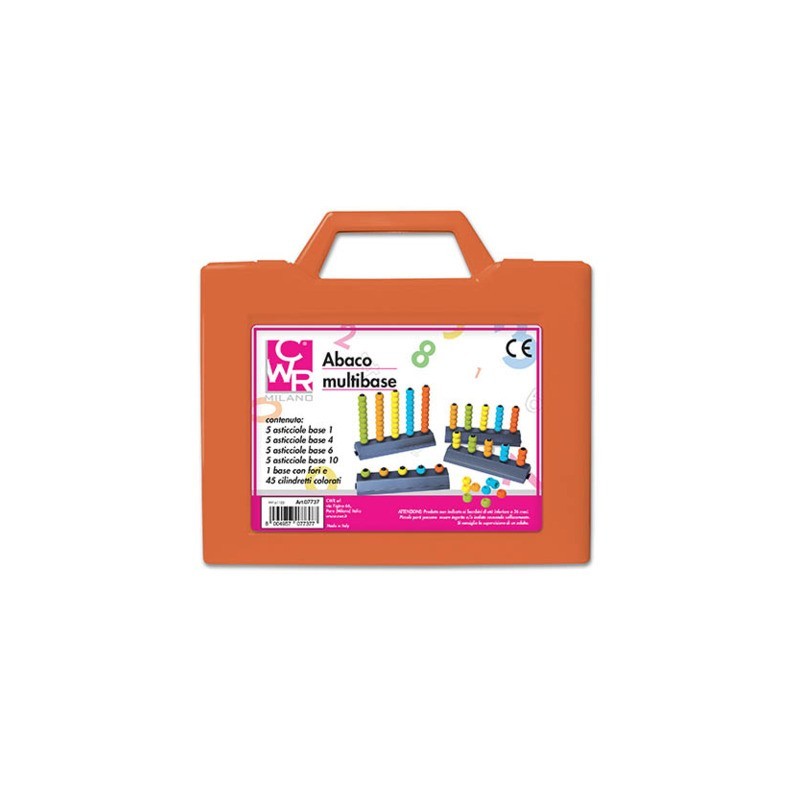 Valigetta abaco multibase + 45 cilindretti CWR assortiti 07737
