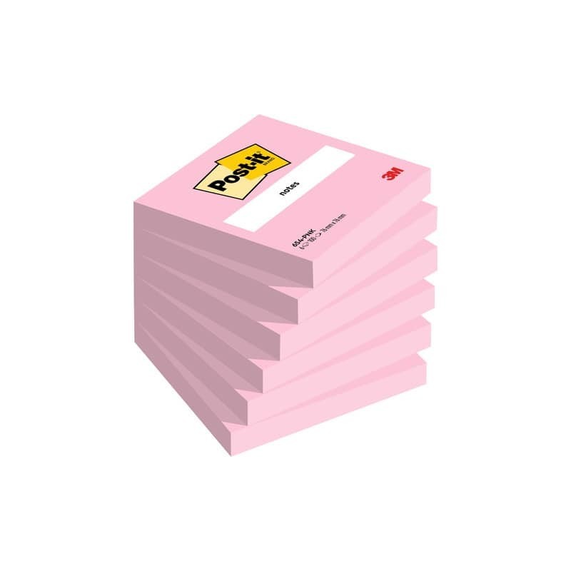 Foglietti Post-it® rosa 100 fogli/blocchetto conf. 6 pz 76x76 mm 4038654-PNK