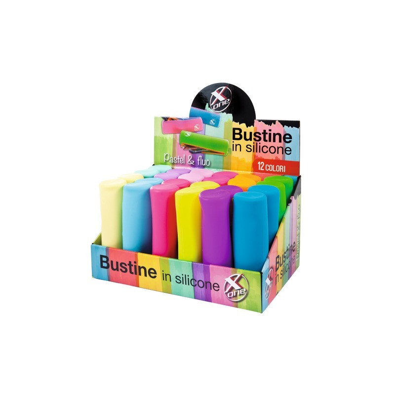 Espositore 24 ovalini X-One colori assortiti silicone - 32NIK175