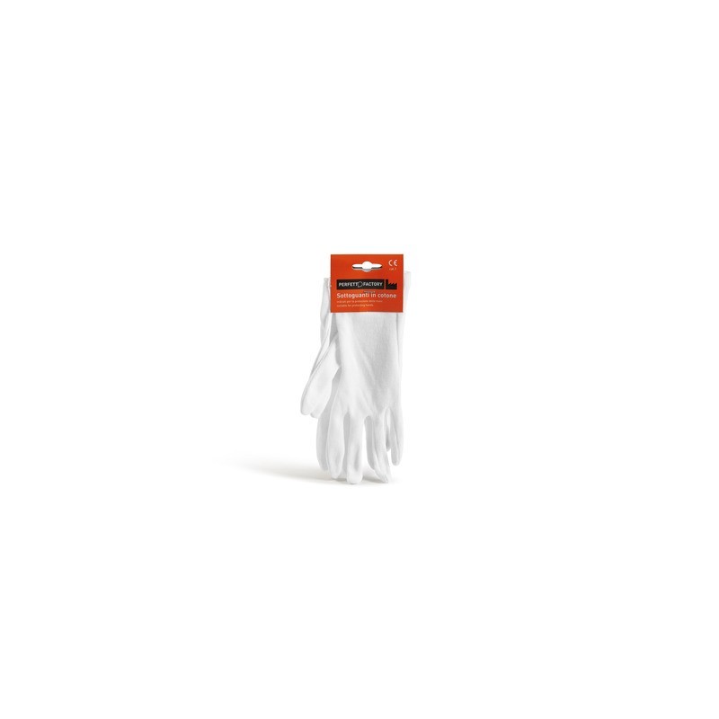 Guanti da lavoro in cotone Perfetto Style 2 per pulizia professionale - TG unica - DPI Cat. I - conf. 12 pezzi