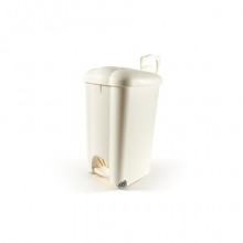 Pattumiera a pedale Perfetto "Carolina" panna 50 L - 50141