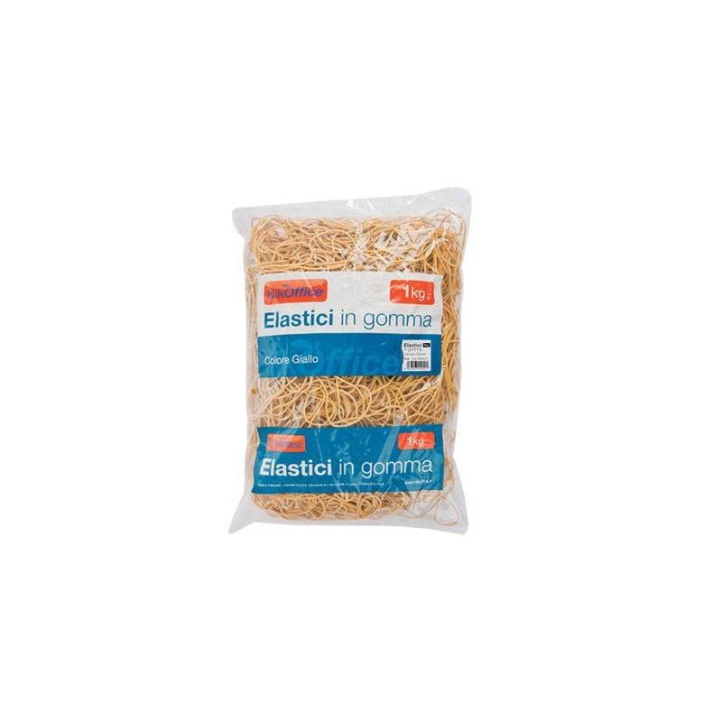 Elastici in gomma Nikoffice busta da 1 Kg Ø 80 mm - 06NIK022