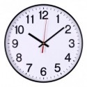 Orologio da parete in plastica Office Products Ø 30 cm nero 13223011-05