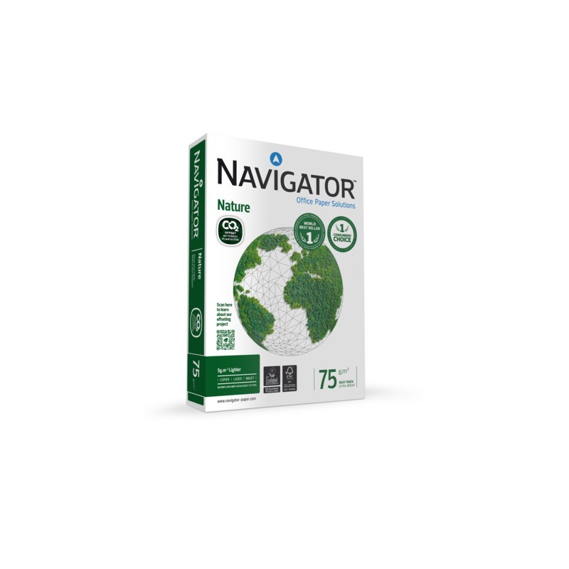 Carta per fotocopie Navigator Nature A3 75 g/m² risma da 500 fogli NNC0750020