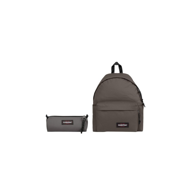 Set 2 zaini + 2 astucci Eastpak Padded Pak'r® e Benchmark Single Silent Stone