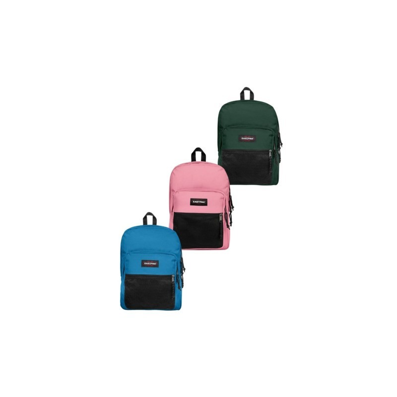Set 3 zaini Eastpak Pinnacle 38 L a 2 scomparti 1 Pink Cloud, 1 Voltaic Blue, 1 Pine Green