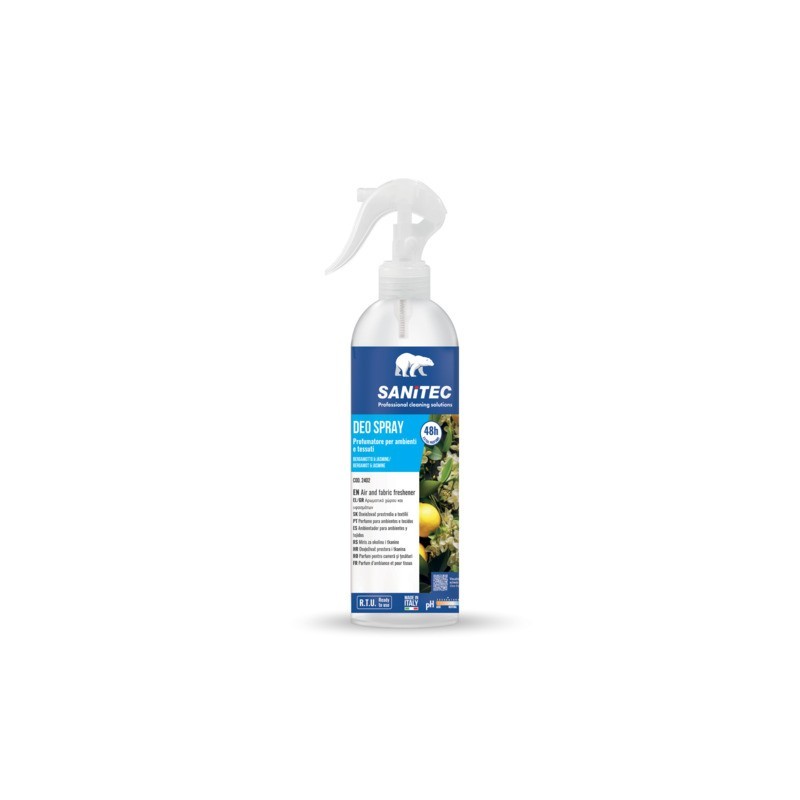 Profumatore per ambienti e tessuti Sanitec Deo Spray 300 ml bergamotto & Jasmine - 2402