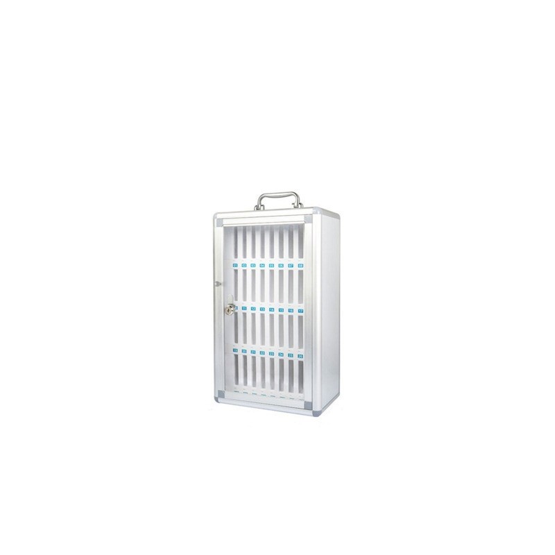 Armadietto portacellulari da 36 posti in alluminio Iternet con serratura 29x19x50 cm - 3449