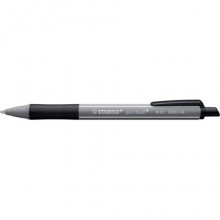 Penna a sfera a scatto Stabilo Pointball Colorful 0,5 mm grigio scuro - 6033/2-46 (Conf.10)