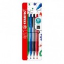 Penna a sfera a scatto Stabilo Pointball Colorful 0,5 mm assortiti - conf. 4 pezzi - 6033/4