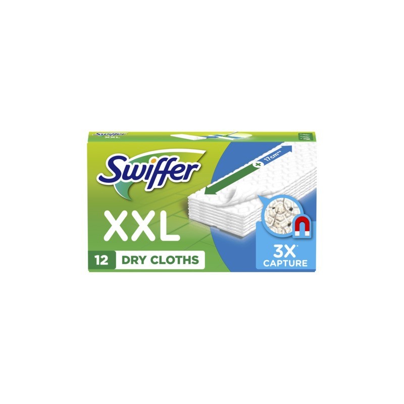 Kit di ricarica panni Swiffer Dry XXL - 46x26 cm - conf. 12 pz - PG263