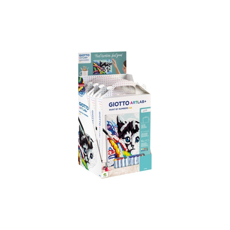 Set Giotto Art Lab Paint By Numbers colora con i numeri - gatti - F582700