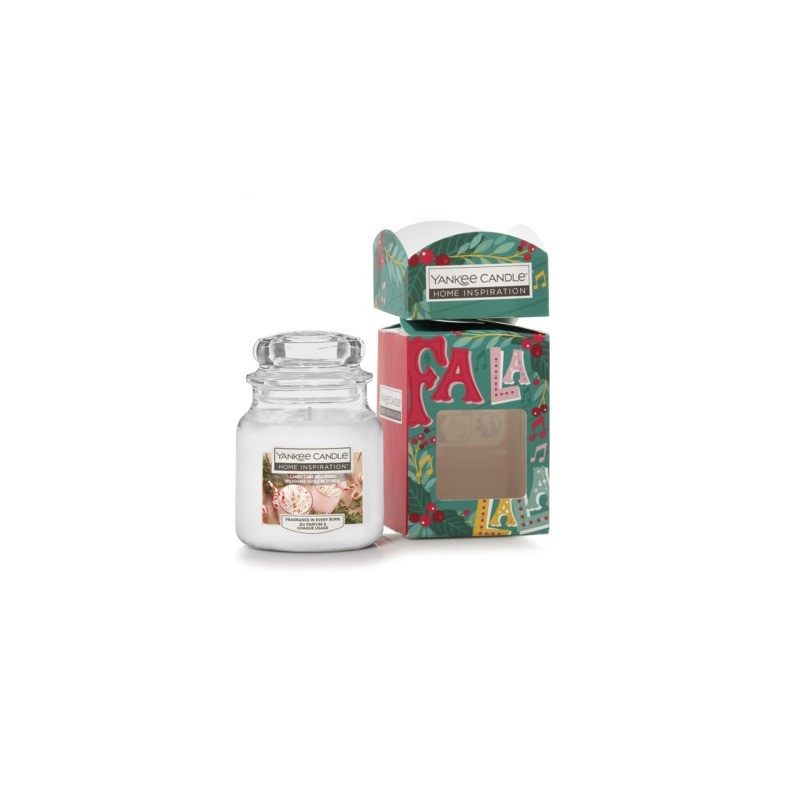 Candela Yankee Candle in confezione regalo - giara piccola - Candy Cane Milkshake - 2655958E (Conf.12)