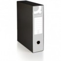 Registratore protocollo con custodia Q-Connect dorso 8 cm - 28,5x35 cm - grigio - 0201041/P.GR (Conf.6)