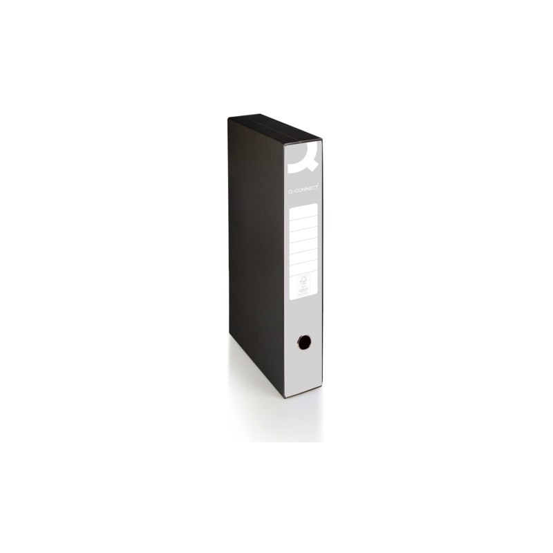 Registratore protocollo con custodia Q-Connect dorso 5 cm - 28,5x35 cm - grigio - 0201041/PM.GR (Conf.9)