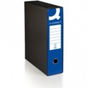 Registratore commerciale con custodia Q-Connect dorso 8 cm - 28,5x32 cm - blu 0201041/Q.BL (Conf.6)