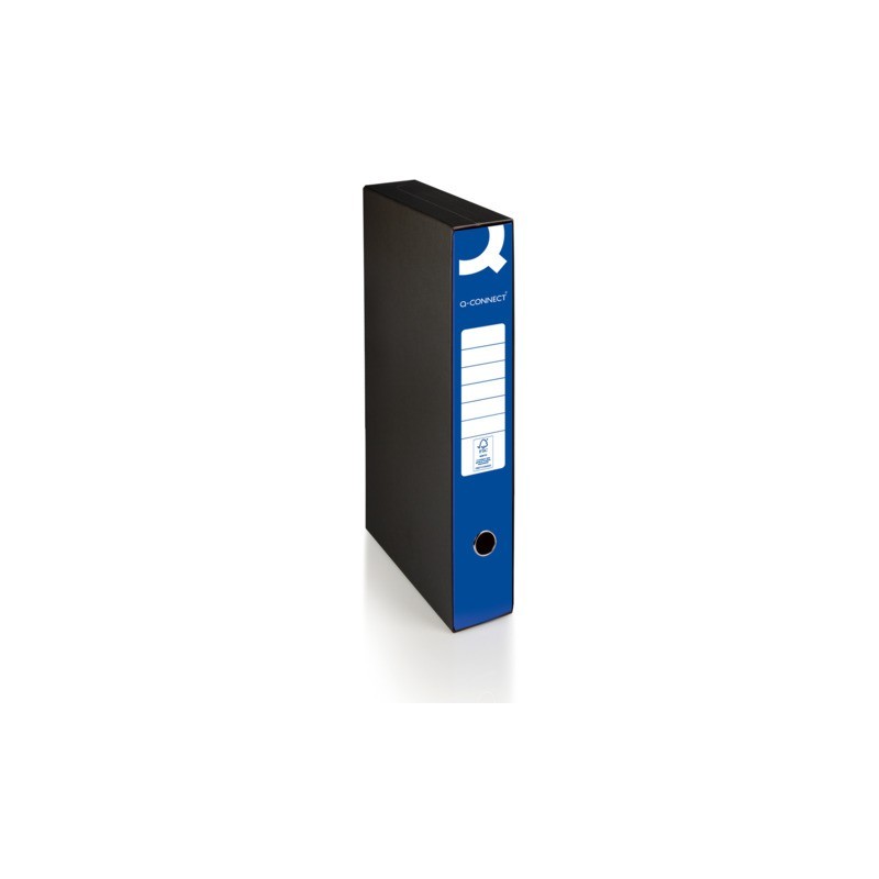 Registratore commerciale con custodia Q-Connect dorso 5 cm - 28,5x32 cm - blu 0201041/QM.BL (Conf.9)