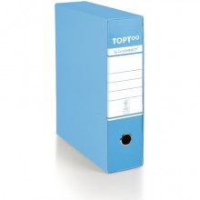 Registratore protocollo con custodia TOPToo by Q-Connect dorso 8 cm - 28,5x35 cm - azzurro - 0201042/P.AZ (Conf.6)