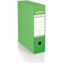 Registratore protocollo con custodia TOPToo by Q-Connect dorso 8 cm - 28,5x35 cm - verde - 0201042/P.VC (Conf.6)