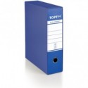 Registratore commerciale con custodia TOPToo by Q-Connect dorso 8 cm - 28,5x32 cm - blu - 0201042/Q.BS (Conf.6)