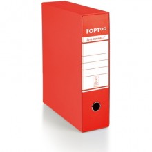 Registratore commerciale con custodia TOPToo by Q-Connect dorso 8 cm - 28,5x32 cm - rosso - 0201042/Q.RO (Conf.6)
