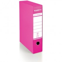 Registratore protocollo con custodia TOPToo by Q-Connect dorso 5 cm - 28,5x35 cm - magenta - 0201042/PM.CL (Conf.9)