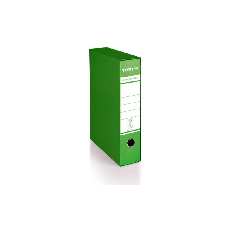 Registratore protocollo con custodia TOPToo by Q-Connect dorso 5 cm - 28,5x35 cm - verde - 0201042/PM.VC (Conf.9)