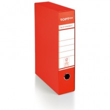 Registratore commerciale con custodia TOPToo by Q-Connect dorso 5 cm - 28,5x32 cm - rosso - 0201042/QM.RO (Conf.9)