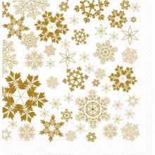 Tovaglioli in pura cellulosa 3 veli Dopla Gold Ice 33x33cm - conf. 20 pz - 18429